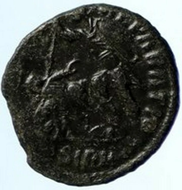 CONSTANTIUS GALLUS AUTHENTISCHE antike alte römische Münze REITER