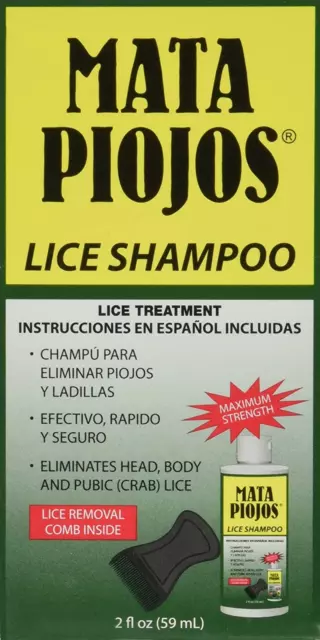 , Lice and Nit Treatment Shampoo, for Kids and Adults, 2 FL Oz