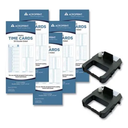 Acroprint Time Recorder 010296000 Exp250 Accessory Bundle, 3.38 X 8.25, Weekly,