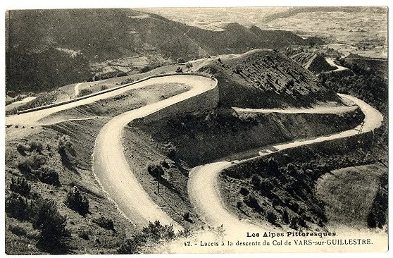 CPA 05 Hautes-Alpes Col de Vars-sur-Guillestre downhill laces