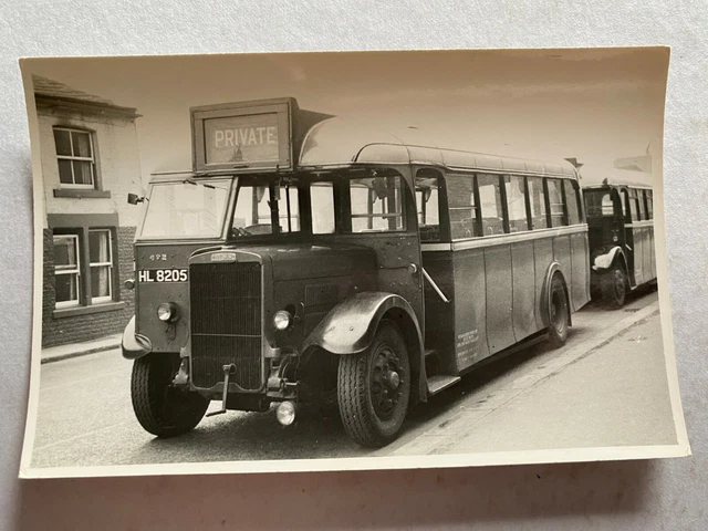 Roy Bus BUS PHOTO ROADSIDE Coach Private Service HL 8205 Roy Marshall 1960 £6. ...