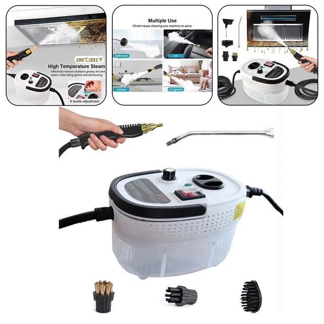 Nettoyeur Vapeur Portable 2500W - Haute Pression 3-5 Bars - Pour Cuisine, Salle De Bain, Maison - Prise EU 220V