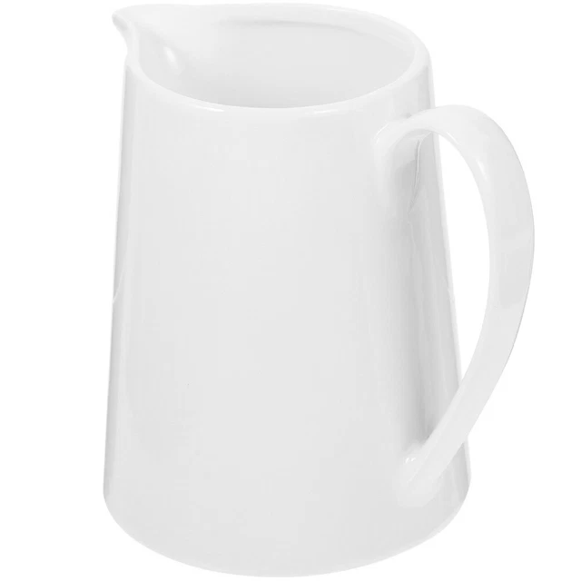 Jarra de cerámica jarabe de café dispensador de jarabe cerámica blanca