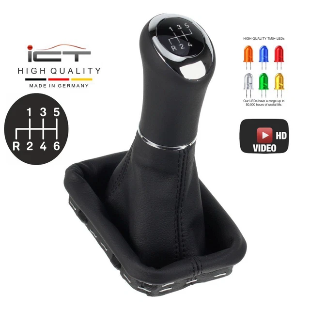 TATARENGS Pommeau Levier Vitesses Compatible Avec Mercedes Pour Benz W168 Classe A 1997-2002 2003 2004 Pommeau De Levier De Vitesse De Voiture À 5 Vitesses Soufflet Boot Cover Shifter Levier Bâton - Foto 8