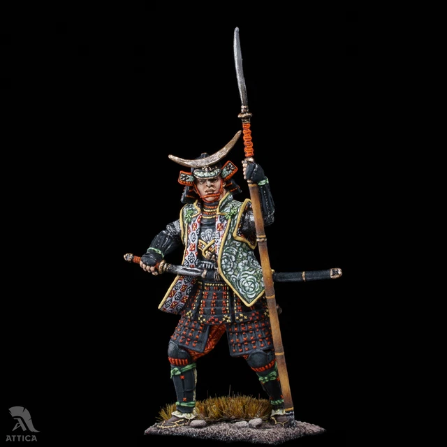 Figurine de guerrier Tartare Mongol du 14 éme siècle en résine 75mm. - Maquettes et Figurines