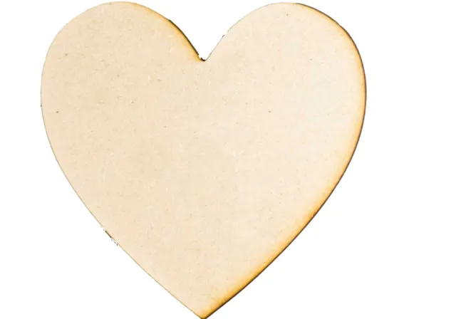 Large MDF RAW Wooden Love Heart Shape Wood Cutout Plaque Sign Wedding Decoration