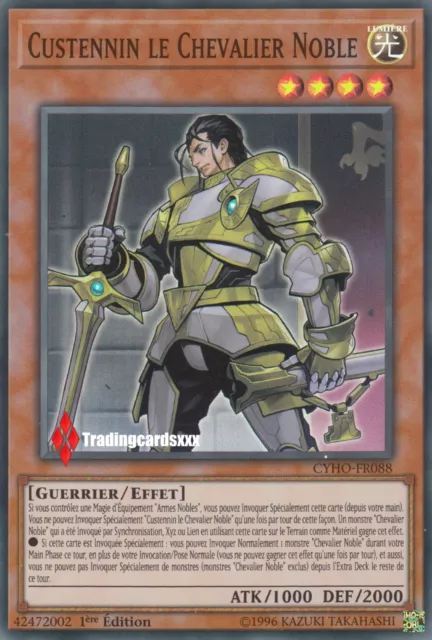 ♦Yu-Gi-Oh!♦ Custennin le Chevalier Noble (Knight) : CYHO-FR088 -VF/Super Rare-