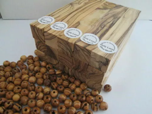 Bethlehem Olive Wood Pen Turning Blanks + Olivewood Round Beads. Premium Quality