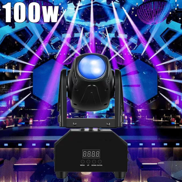 100W Moving Head Stage Lighting RGBW LED DMX Beam Strobe Disco Party Club Light