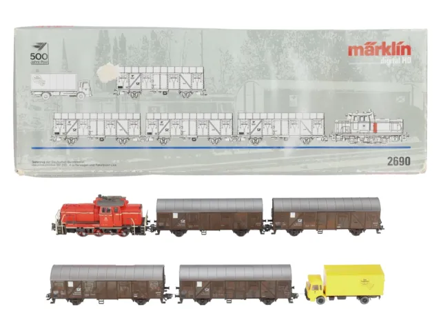 Marklin 2690 German Federal Postal Service HO Gauge Diesel Freight Train Set/Box