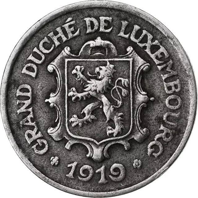 [#1047995] Luxembourg, Charlotte, 25 Centimes, 1919, Iron, EF(40-45), KM:32