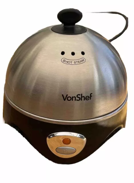 VonShef Egg Boiler Poacher Steamer Cooker machine 7 Egg
