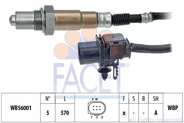 Facet (10.8408) Lambdasonde für ALFA ROMEO JEEP LAND ROVER