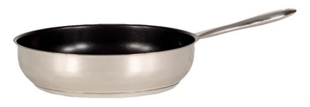 (TG. 28cm) Karl Krüger - Padella in acciaio INOX - NUOVO