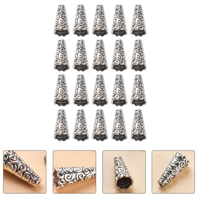100 Pcs Collier Chapeau De Fleur De Gland Cales Métalliques Chapeau De Fleurs