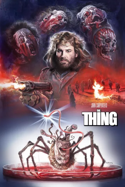 The Thing  Kurt Russell John Carpenter Classic Horror Alien Movie Poster