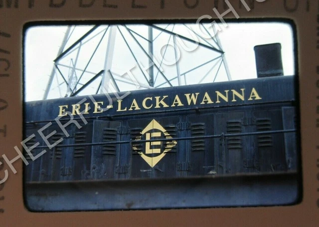 Original '77 Kodachrome Slide EL Erie Lackawanna Old Style Railroad Herald 21D60