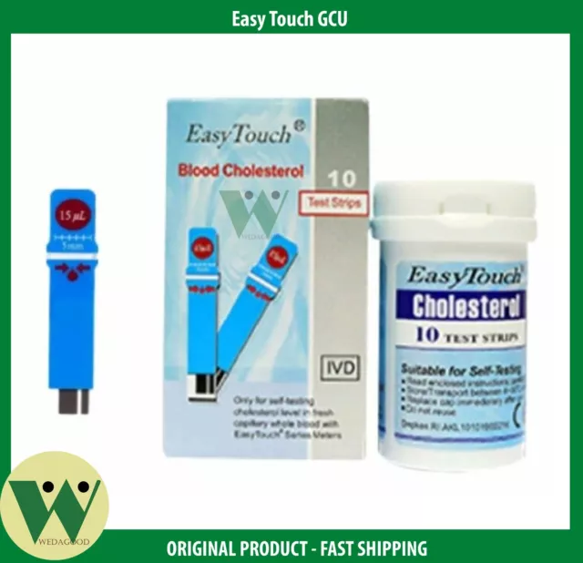 1 Box @10 Strips - EasyTouch Easy Touch Cholesterol Test Strips