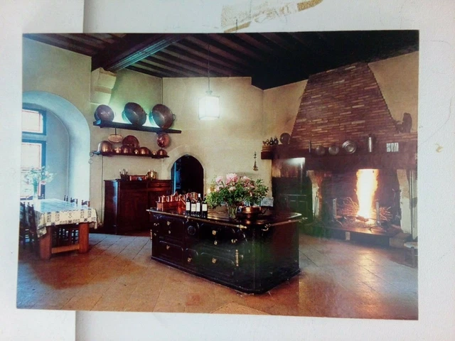 Cpsm Cpm 33 Mazeres Château De Roquetaillade La Cuisine