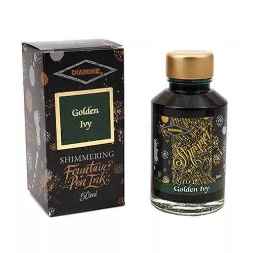 Diamine - Luisant Encre pour stylo plume Golden Ivy 50ml 2