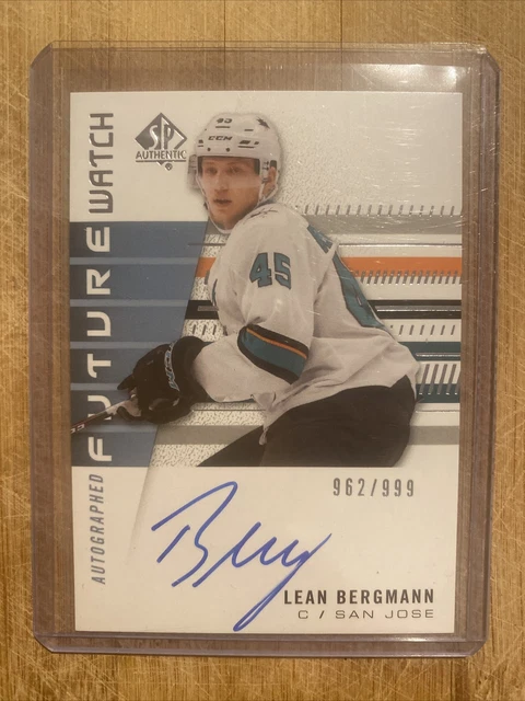 2019-20 UD SP Authentic Lean Bergmann Future Watch AUTO Rookie RC /999