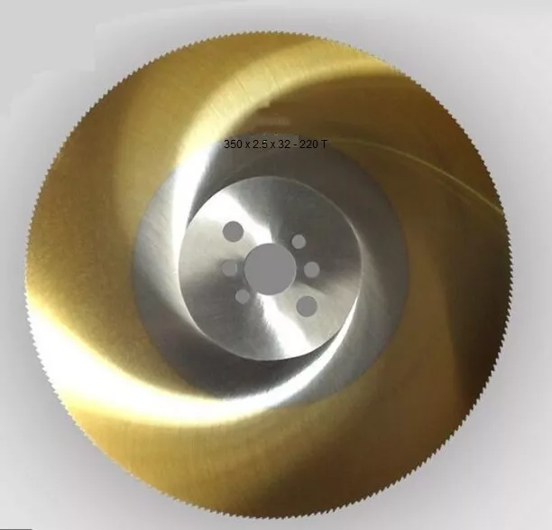 350mm x 2.5 x 32 -  280 Teeth  Cold Saw Blade - HSS DMo5 - TiN Coated - New