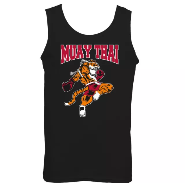 Gilet Tiger Muay Thai da Uomo MMA Arti Marziali Miste BJJ Top UFC Kit Kick Boxing