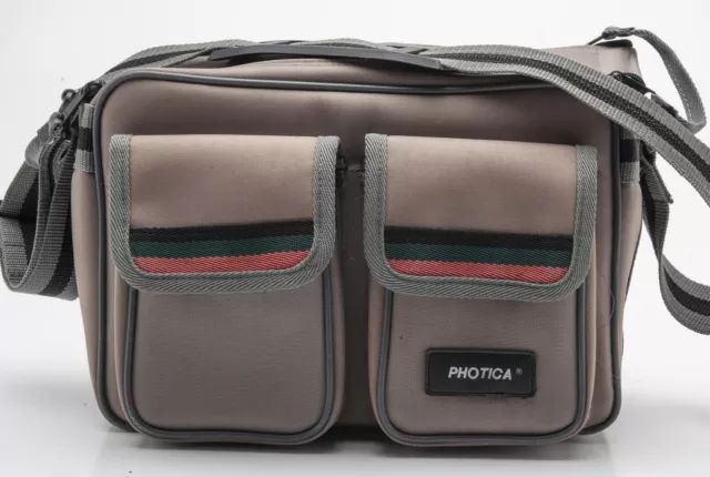 Photica Bolso de Cámara Fotos Hombro Bolsa para Cámara En Braun Universal