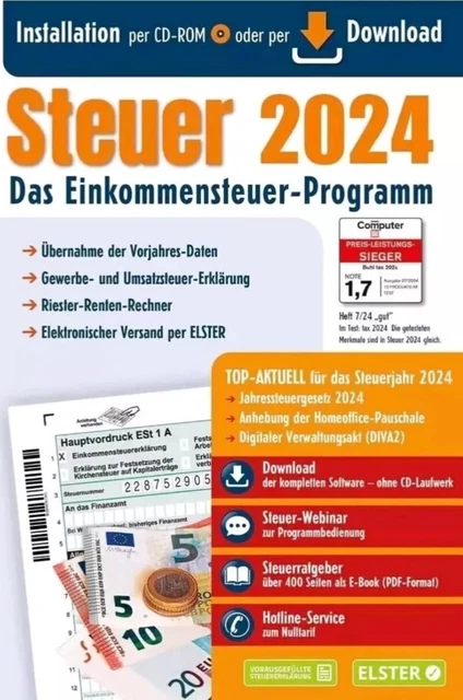 ALDI STEUER 2024 für das Jahr 2024 Einkommensteuer NEU OVP EUR 17,99