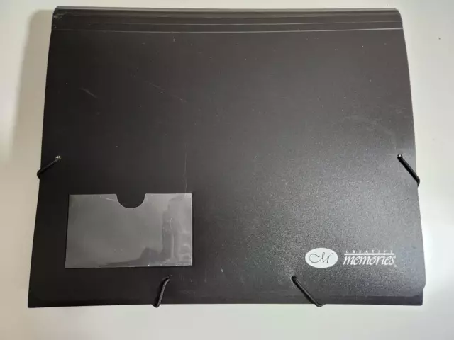 Acordeón Creative Memories Black File Mate 12 ranuras organizadoras divididas