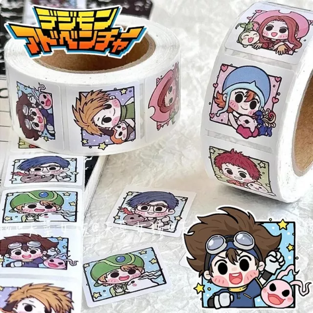 Digimon Adventure 500x Sticker Decal DIY Roll Cute Kawaii Anime Manga New