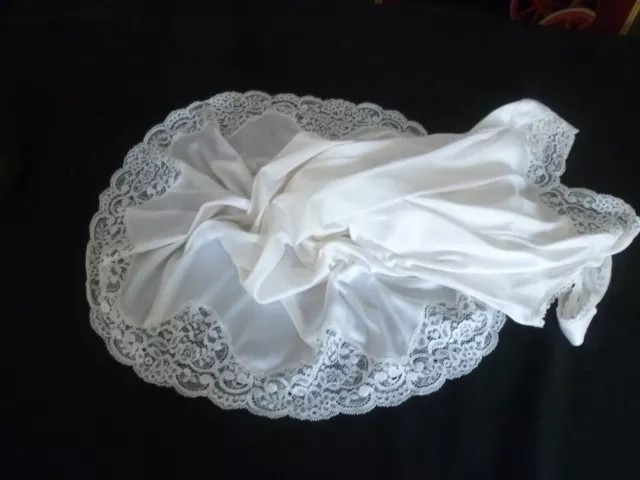jolie combinaison & fond de robe vintage jolie dentelle T 48   ref U25T
