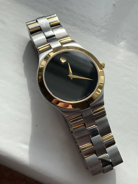 Orologio da uomo Movado Museum Fiero 81 G2 1899 bicolore oro e acciaio FWO 2