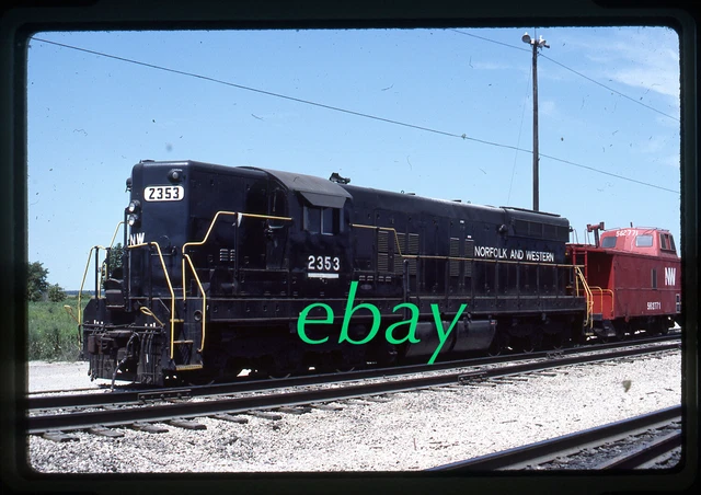 Orig Slide Norfolk Western N&W NW #2353 SD9 1983