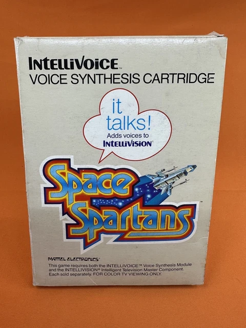 INTELLIVISION SPACE SPARTANS Intellivoice Compatible Boxed Game Working ...