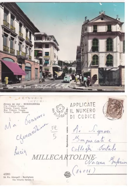 BORDIGHERA: Via Vittorio Veneto    1963