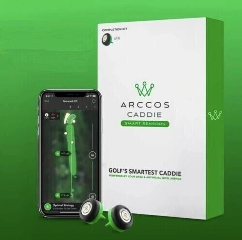 Arccos Caddie Smart Sensors Automatic AI-Powered 14-Set Golf Shot Trackers