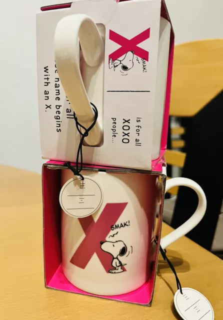 Peanuts Snoopy Becher  the letter mug collection 🤩Neue Ware 🤩letter X 💖