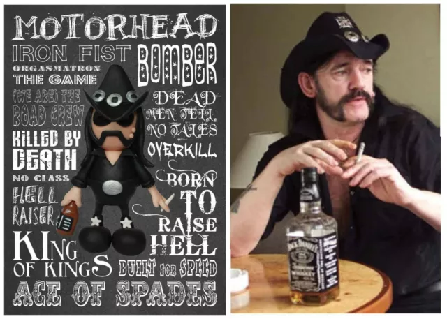 Inspired by Motorhead Lemmy Fridge Magnet Birthday Gift Secret Santa NOT 3D 2