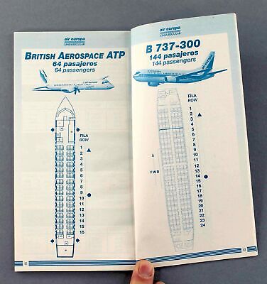 Air Europa Airline Timetables X 5 - 1997 2000 2001 2002 2003 Spain 3
