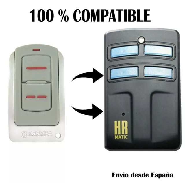 Hr2 Md-7 Mando De Garaje Compatible Erreka Iris