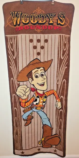 Toy Story Woodys Round Up Rug Disney Pixar Runner Rug Mat 68"x26" Sheriff Woody