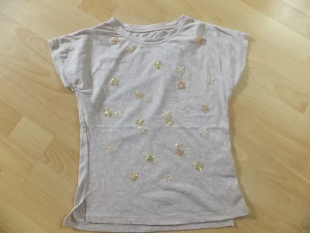 Girls short sleeved dusky pink top.  Age 9 years.  From Next.