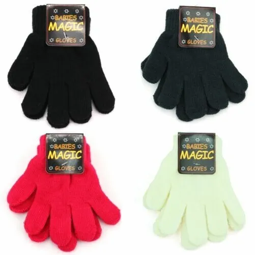 Elástico Guantes Magic Gloves Tejido Cálido Invierno Infantil