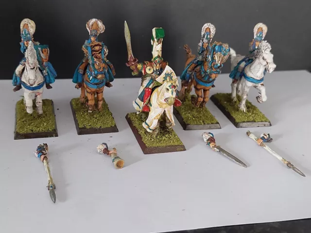 Warhammer Fantasy Battles GW High Elf Cavalry. KoW AoS Old World. WFB. Painted