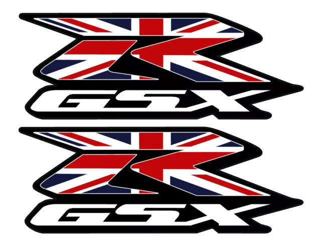 Calcomanías/pegatinas TP GSXR Union Jack bandera del Reino Unido para Suzuki GSXR (160 mm x 70 mm)