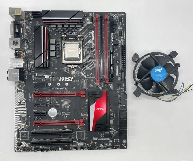 MSI Z170A TOMAHAWK Gaming Motherboard with Intel CPU, HyperX RAM & Fan