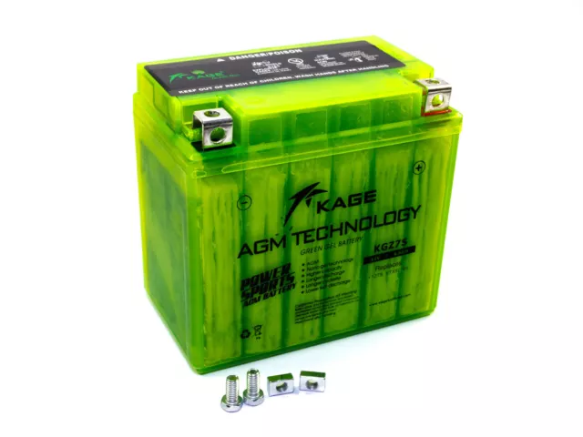 Batterie Gel KAGE Vert YTX5L-BS YTZ7S pour Aprilia BMW Derbi Honda KTM Yamaha