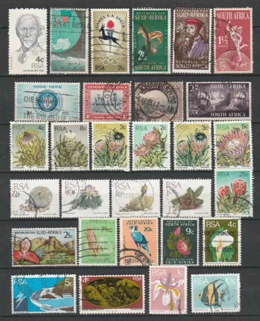 Afrique Du Sud -  Lot De Timbres Oblitérés D'afrique Du Sud