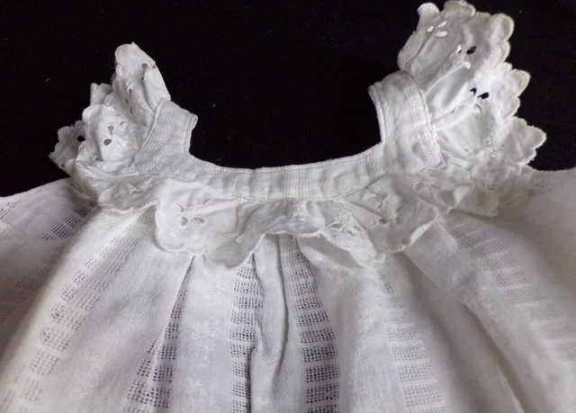 Ancienne Robe De Poupée Française – Taille 28 Cm, Vintage Sans Marque
